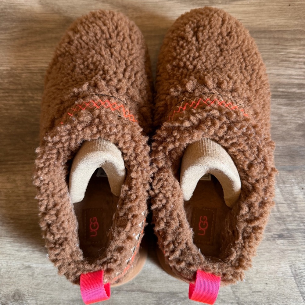 UGG Tazz Braid Platform Slippers Women’s Size 7 Hardwood Color - Picture 7 of 16